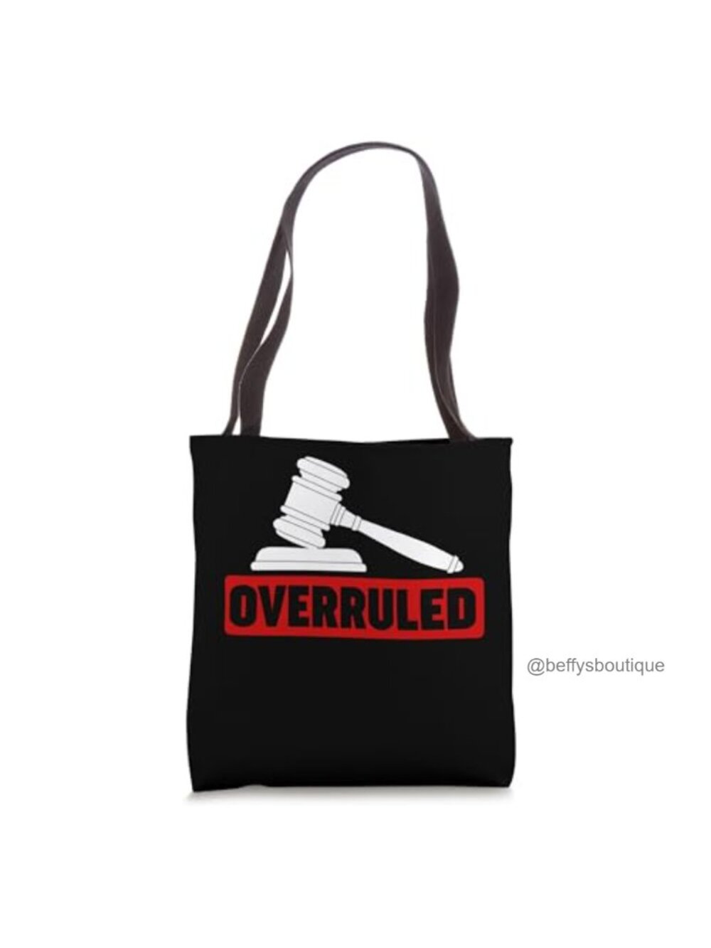 Jude Gavel OVERRULED Tote Bag Polyester Canvas Lawyer Judge Gift